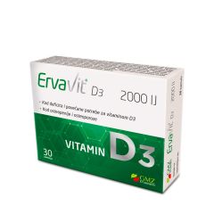 Ervavit D3 2000 IU 30 kapsula