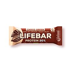 Organski Lifebar čokolada zeleni protein 47g